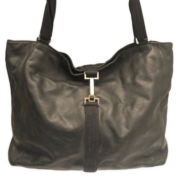 Cole haan black leather bag - Picture 1 of 10